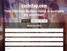 Tablet Screenshot of cashstop.com