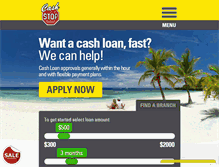 Tablet Screenshot of cashstop.com.au